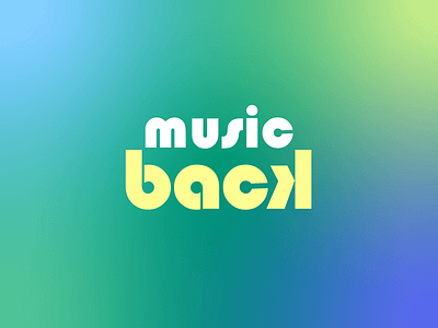 Music Back back branding design illustration logo logo illustrations music music back typography typography art typography design typography logo
