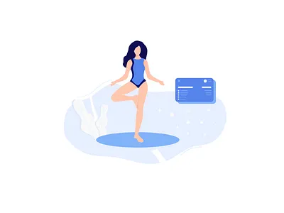 Yoga girl girl illustration illustrations illustrator illustrator cc vector yoga yoga pose