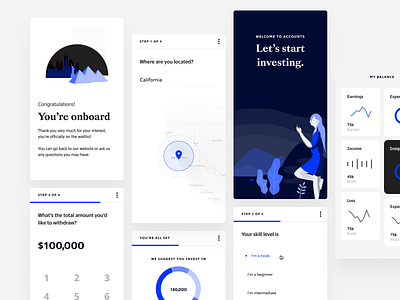 Crypto Concept blue crypto crypto currency crypto exchange crypto wallet dashboard dashboard design dashboard ui illustration material mobile ui
