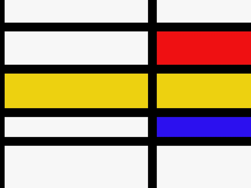 Mondrian animation animation art illustration loop marcdesc moma mondrian mondrianism motion ui