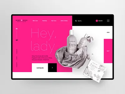 Koko Rose Boutique header beauty beauty product cosmetic cosmetics design head header header design headers hero banner hero header hero image pink slider slider design ui ui design user interface web design web site