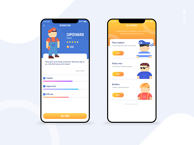 Choose your partner photoshop ui ux