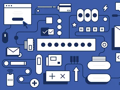 Transactional Emails design icon illustration