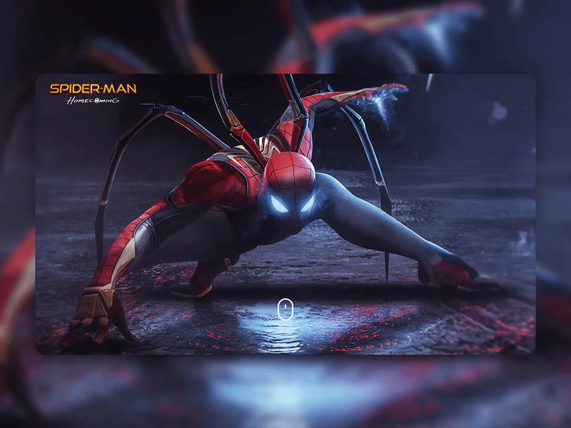 Spider Man Web Ui aftereffects design homecoming man photoshop spider spider man web ui ui uidesign web webui