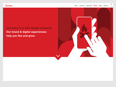About Page - iamrobert design flat illustration ui web