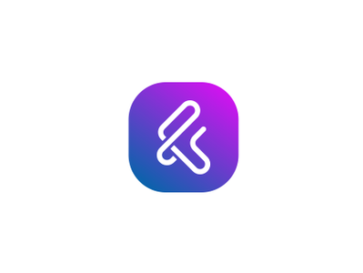 F logo flow icon letter letter f monogram smart symbol