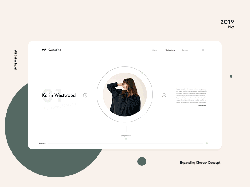 Expanded Circles - Concept adobe xd animation branding design e commerce fashion material design minimal motion design ui ux web design