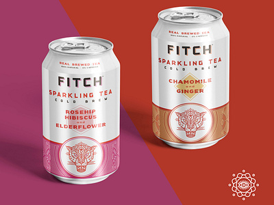 Fitch Brew Co. sparkling tea can design branding can can design chamomile coffee fitch fitch brew co ginger illustration illustrator line art packaging packaging design sparkling tea teaindreamland typography