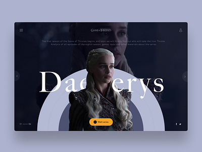 Games of thrones cover cover dark design gamesofthrones serial ui ui ux ux webdesign