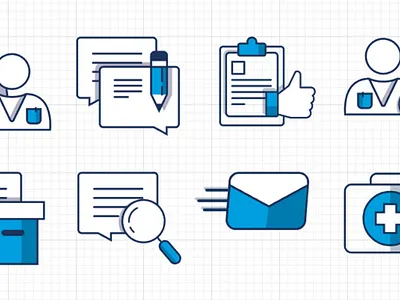 Icon set for doctor web-service branding design doctor flat graphic health healthcare icon icon design icon set iconography illustration inspiration ui vector