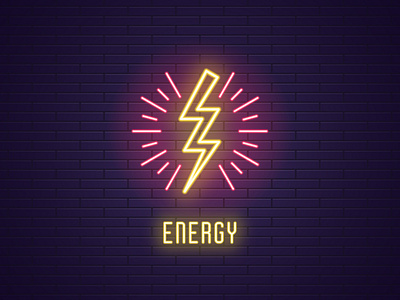 Lightning flash bolt charge design electric electrical electricity energy flash glowing graphic illustration light lightning neon power shock symbol thunder vector voltage