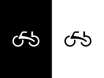 Bicycle Logo bicycle bicycle logo black white blackandwhite branding bw clean design logo minimal vector