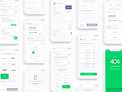 Aspire b2b banking finance financial interface ios iphone iphonexs loan minimal mobile money ui ux