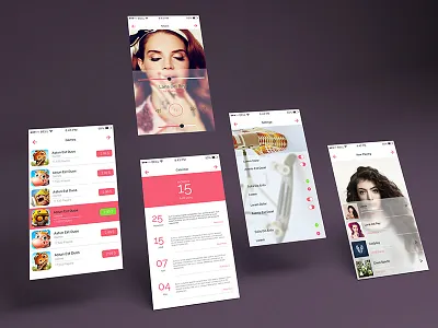 App Multiple Screens Showcase Mockup andorid ios mobile mockup multiple screens phone psd screen showcase smartobject ui
