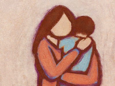 Maternal Bond painting procreate