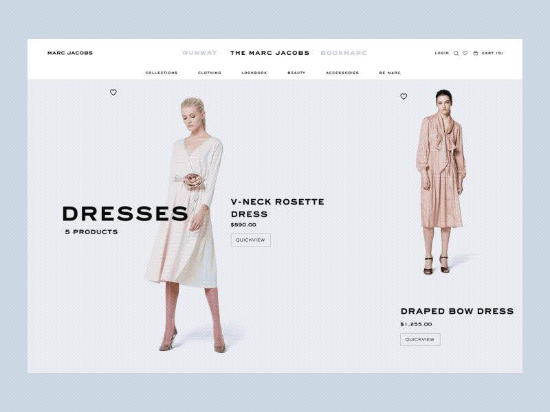 Marc Jacobs shopping experience