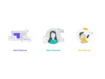 More Illustrations abstract design icon illustration modern simple web