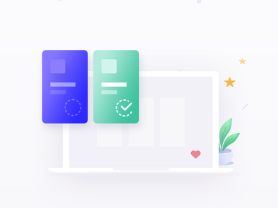 Forbruker Illustrations Design colorfull creative deals design illustration labtop mockup offers reviews technology ui vector