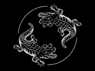 Alligators alligators apparel. crocodile illustration illustration design reptile t shirt