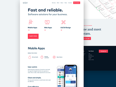 Software Agency Website agency clean design flat front end responsive rwd services simplicity software agency software design software development software house visla web design and development webpage website website design