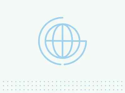 G - Globe Mark blue brand branding circular design global globe identity logo mark parker peterson pattern
