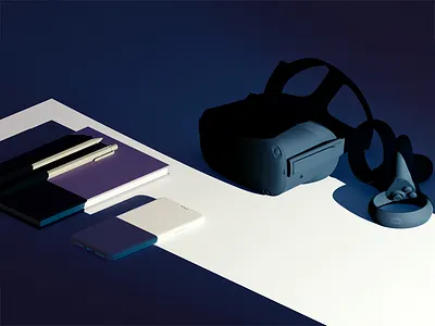 Transitioning to a Career in AR/VR 3d augmentedreality headset lighting render virtualreality