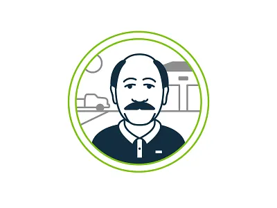 Location Manager Icon agriculture icon icon design icon set iconography icons illustration man manager truck