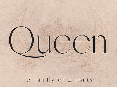 QUEEN: A Modern Serif Font easy to use elegant font font awesome font design font family fonts graphic design modern typeface typeface design typeface designer typefaces