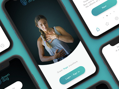 Yoga App app design design photoshop ui yoga