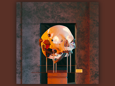 21 Century. Skull IX 3d 3d art artwork blender cyber cyberpunk design futurism illustration robot robotics skull skull a day skull art
