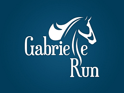 Gabrielle Run branding design logo typography vector