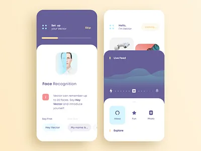 Home robot control app design app control cuberto design graphics home icons interface ios manual mobile robot space tech technology ui ux vector