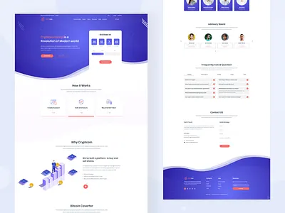 Cryptcoin - Bitcoin and Cryptocurrency Mining Website corporate agency illustration dribbble best shot google analytics statistics icon vector blockchain ios android interface landing page design minimal clean new trend popular trending graphics saas b2b wordpress shopify ui ux kit pricing web app typography website homepage blog