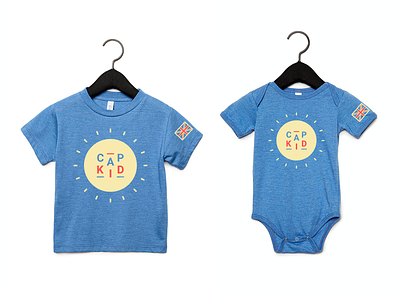 CAP Kids Logo & Apparel branding child care children daycare kids kids shirts logo design logo variation swag tote bag