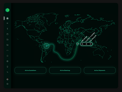 1. Logistics Dashboard Military black black white dashboard data delivery enterprise invoice map minimal navigation payment port sass shipping sidebar stats tracking ui ux
