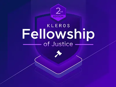 Kleros Fellowship of Justice 2nd Edition branding design icon illustration logo ui vector