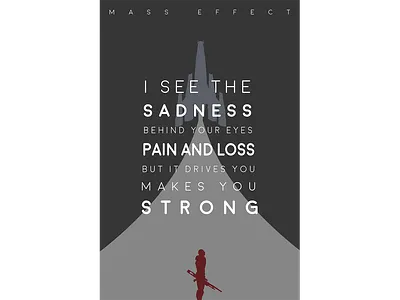 Minimal Mass Effect Poster design effect illustration mass mass effect minimal poster