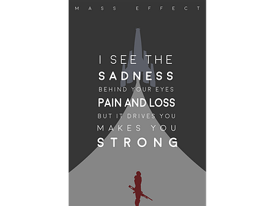 Minimal Mass Effect Poster design effect illustration mass mass effect minimal poster