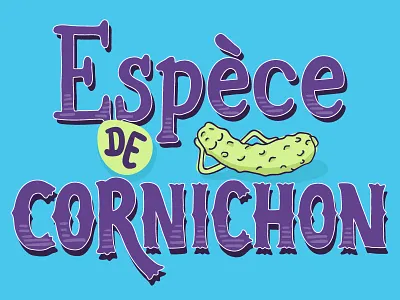 Pickle font graphic design green illustration pickle typography vegetable