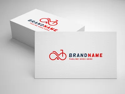 bicycle infinity logo template bicycle bike bycicle cycle endless infinity logo modern outdoor pedal race repair shop sport team template tour travel wheel wheels