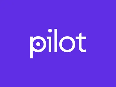 Shot #6523481 branding logo logotype pilot purple wordmark