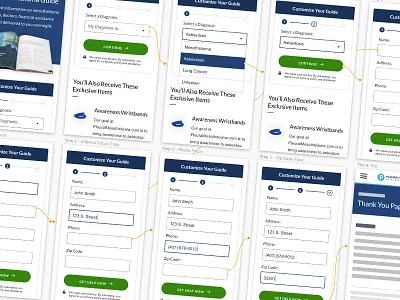 Pleural Mobile Step Form form mobile prototype site step form website