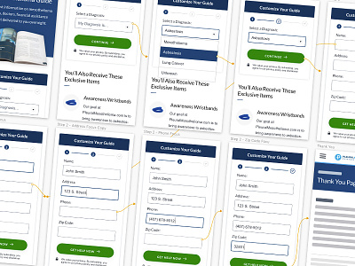 Pleural Mobile Step Form form mobile prototype site step form website