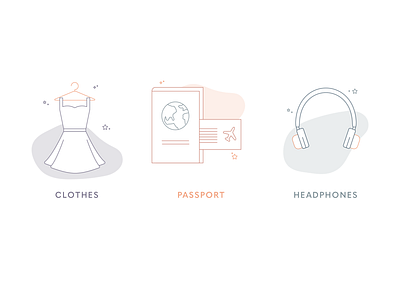 Packing List Iconography icon icon design iconography icons illustration simple travel travel icon travel iconography travel icons