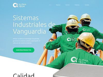 Alpha Tech Website branding branding design costa rica design icon illustration industrial logo tech technical technology ux web website