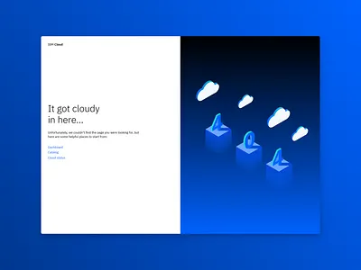 It got cloudy in here - 404 design error 404 error page ux vector