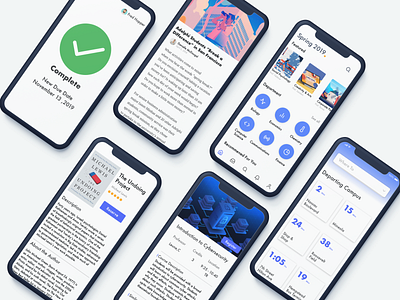 University App app blue clean college confirmation course course app design group illustration ios list minimal mobile sketch typography ui university ux white