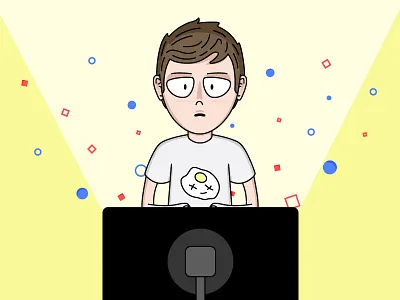 Twitch Avatar avatar computer controller egg gaming illustration monitor twitch video game video games