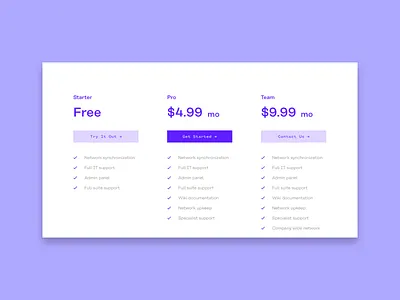 Day 30 - Pricing dailyui dailyui030 pricing page