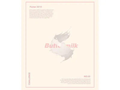 Buttermilk poster design branding graphic design illustration poster poster art poster design typography